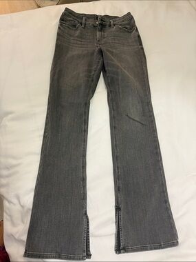 Express Gray Flare Jeans - Mid Rise
